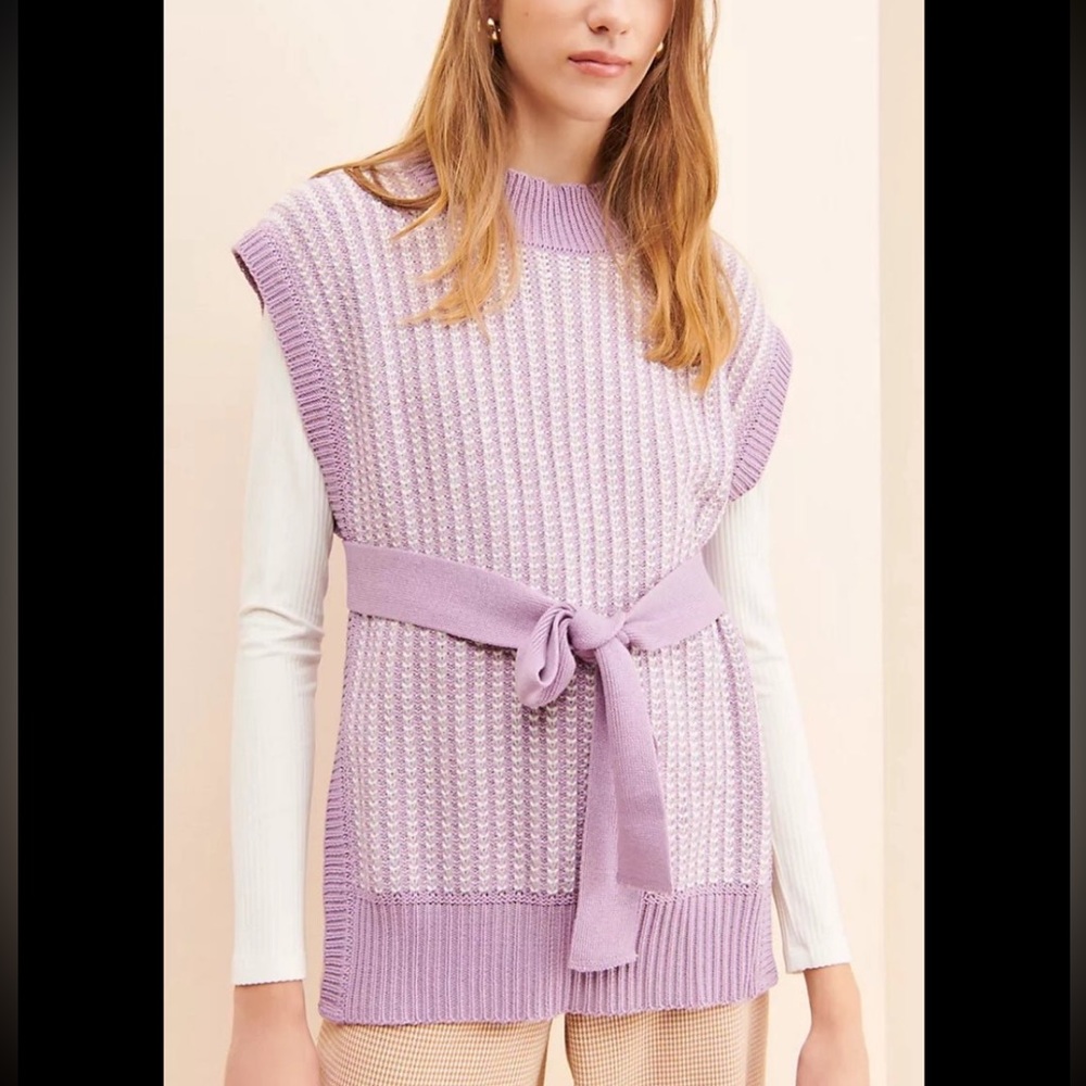 Anthropologie Margo baridon dickie sweater vest